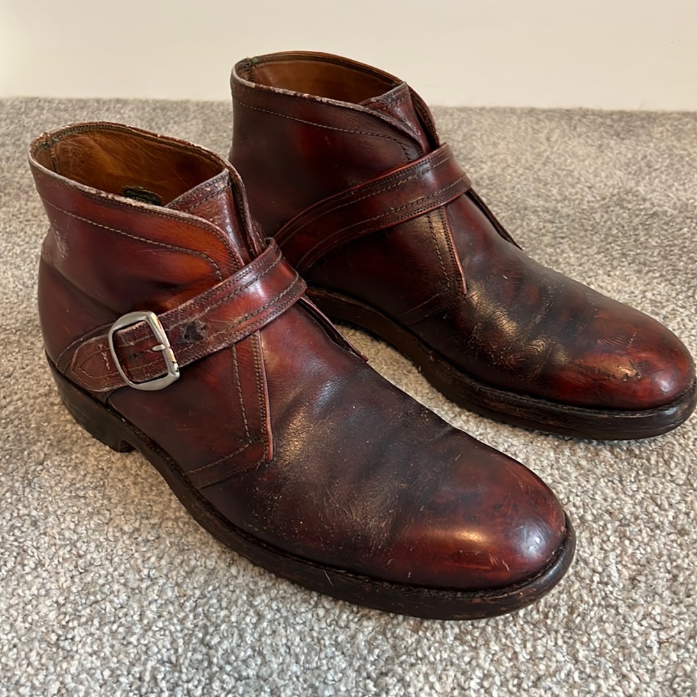 Vintage Monk strap Boots size 10